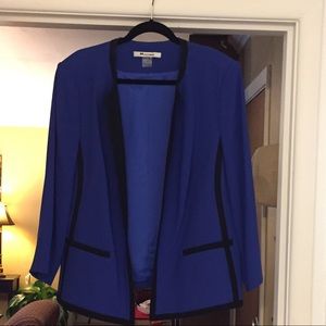 Nygard knit royal/black jacket 16 excellent cond